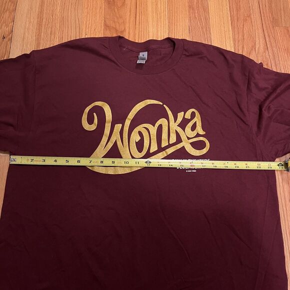 Wonka 2023 Movie Promotional XL Long Sleeve Purple Maroon Shirt Chalamet - Picture 5 of 6